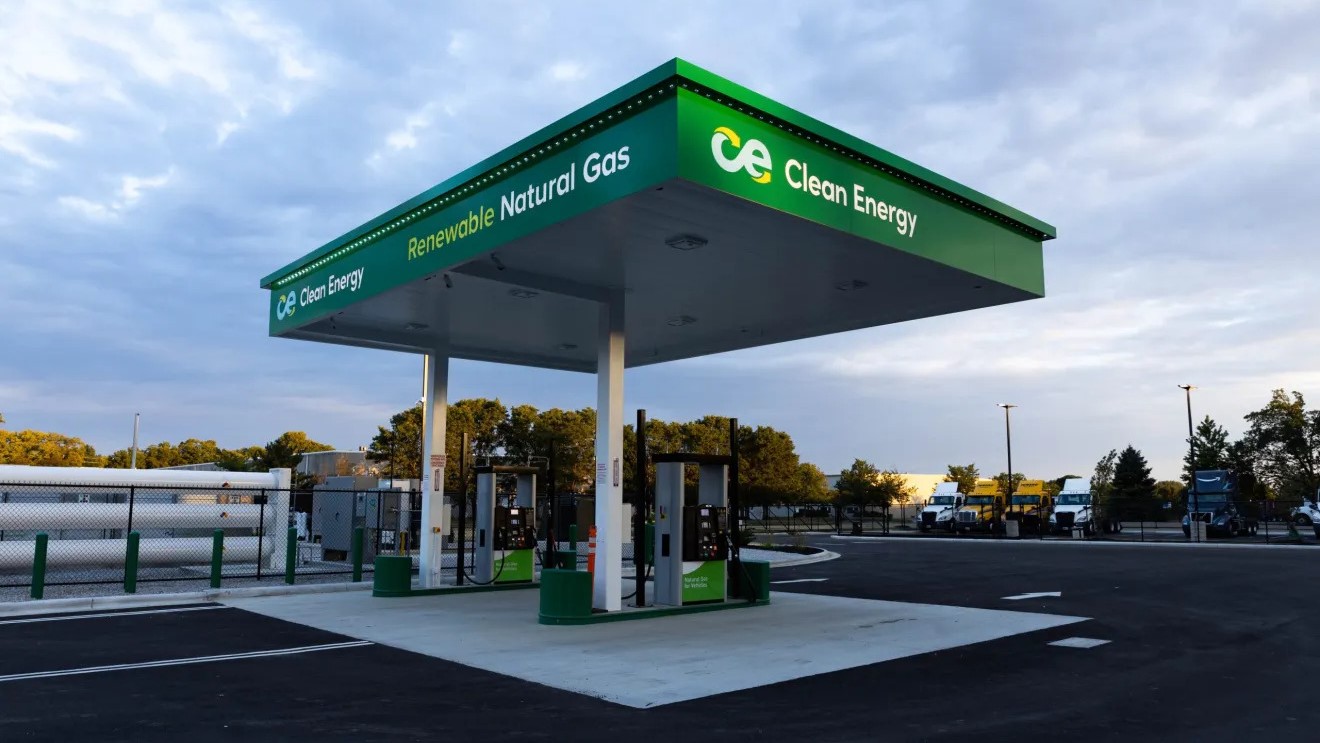 A green Clean Energy renewable natural gas station opened in Groveport, Ohio.