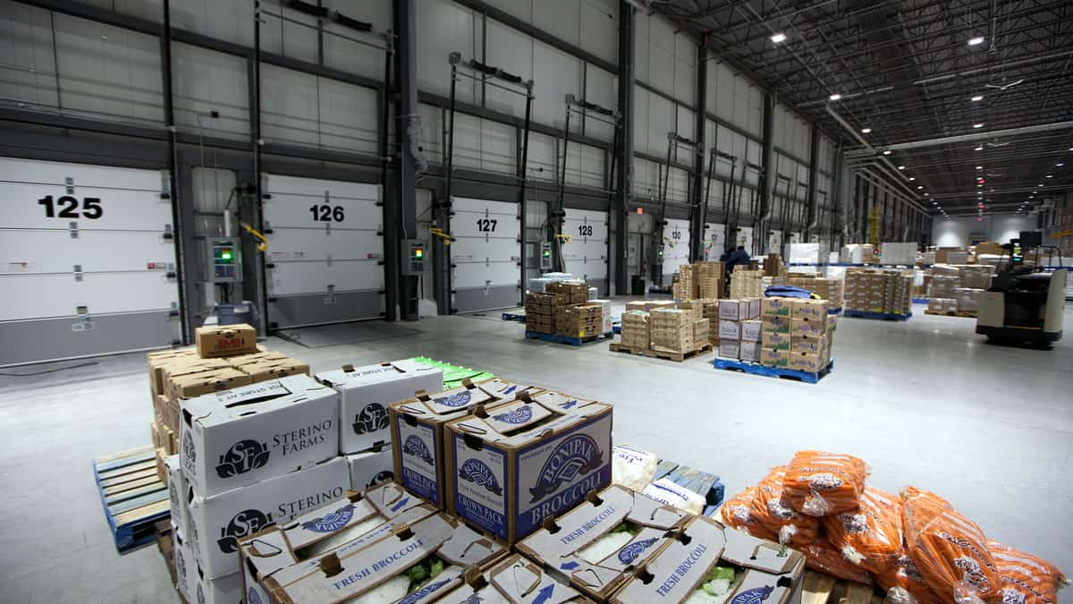 A view from inside a Walmart distribution center. Walmart Canada is adding two distribution centers as part of a larger investment.