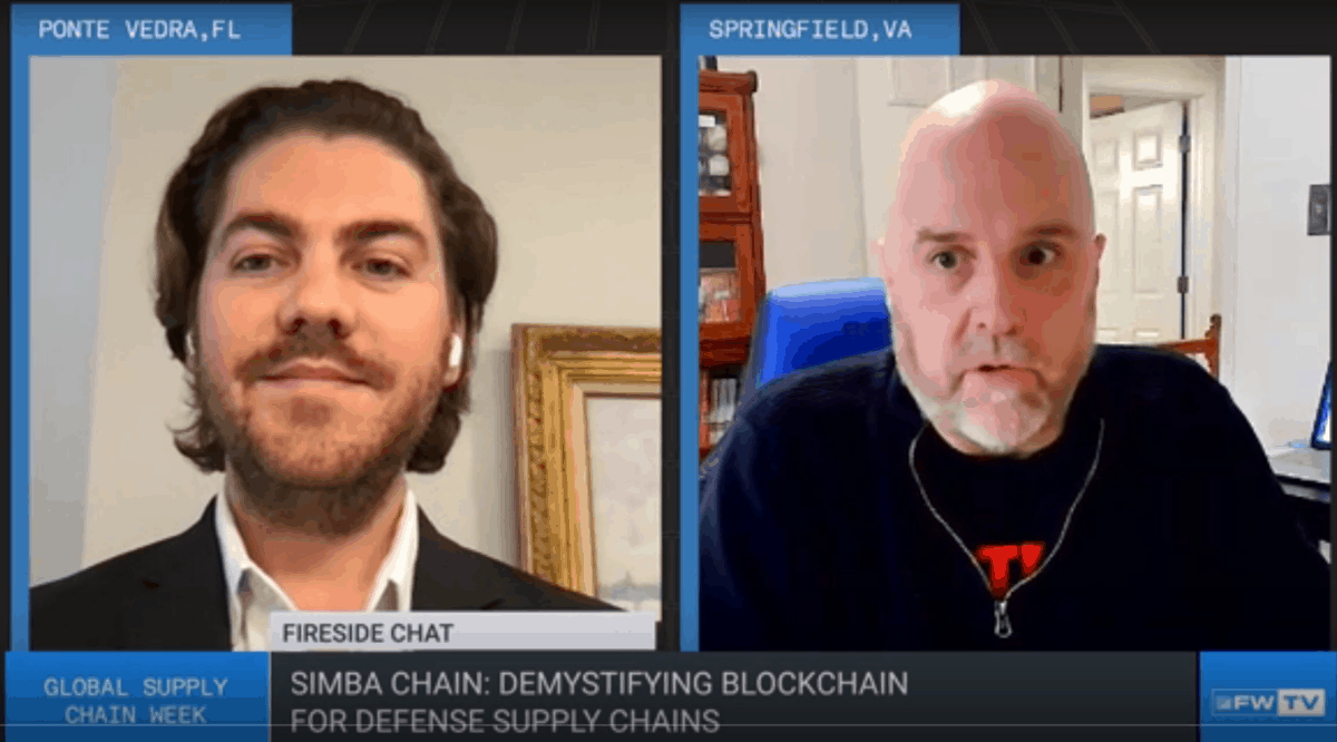 Patrick Duffy and Jeffrey Curtis discuss blockchain for defense supply chain.