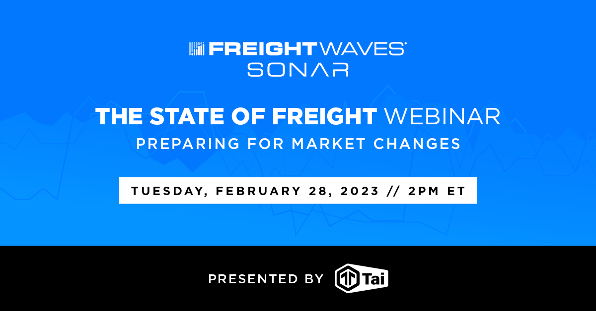 FreightWaves State of Freight Webinar on February 28th